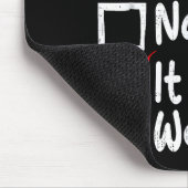 Nice Naughty It Was Worth It Funny Christmas List  マウスパッド (コーナー)