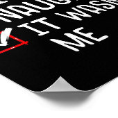 Nice Naughty It Wasn't Me Christmas List  ポスター (角)