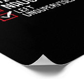 Nice Naughty Left Unsupervised Christmas List ポスター (角)