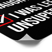 Nice Naughty Left Unsupervised Funny Christmas ポスター (角)