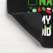 Nice Naughty My Sister Did It Family Xmas Pajama C マウスパッド (コーナー)