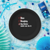 Nice Naughty My Sister Made Me Do It   ペーパープレート (パーティー)