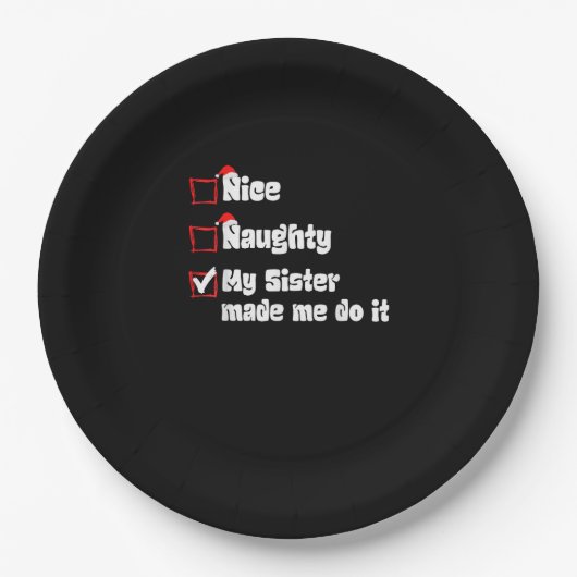 Nice Naughty My Sister Made Me Do It   ペーパープレート (正面)
