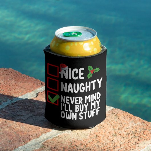 Nice Naughty Never Mind I'll Buy My Own Stuff クリスマ 缶クーラー (インサイチュ プール)