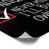 Nice Naughty Never Mind I'll Buy My Own Stuff Chri ポスター (角)