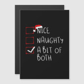 Nice Naughty Santa Hat Humor Vibe  (正面/裏面)