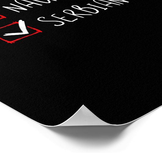 Nice Naughty Serbian Christmas Heritage   ポスター (角)