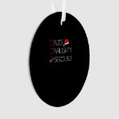 Nice Naughty Seriously Christmas Modern Style オーナメント (正面)