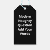 Nice Naughty Seriously Christmas Modern Style ギフトタグ (裏面)