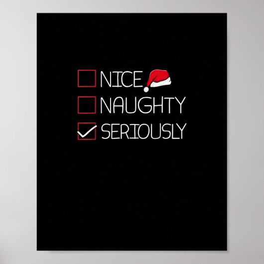 Nice Naughty Seriously Christmas Modern Style  ポスター (正面)