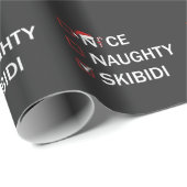 Nice Naughty Skibidi Funny Christmas Gen Alpha ラッピングペーパー (ロールコーナー)