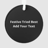 Nice Naughty Tried My Best Holiday Humor オーナメント (裏面)