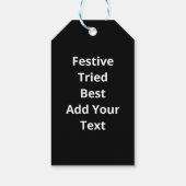 Nice Naughty Tried My Best Holiday Humor ギフトタグ (裏面)