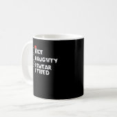 Nice Naughty Tried My Best Holiday Humor コーヒーマグカップ (正面左)