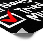 Nice Naughty Tried My Funny Christmas List Family  ポスター (角)