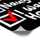 Nice Naughty Was Hungry Funny Christmas List Famil ポスター (角)