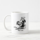 NICE NUTS -.png コーヒーマグカップ (左)