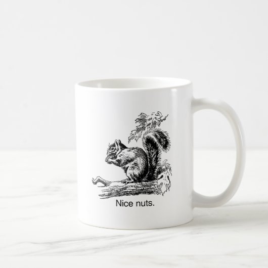 NICE NUTS -.png コーヒーマグカップ (右)