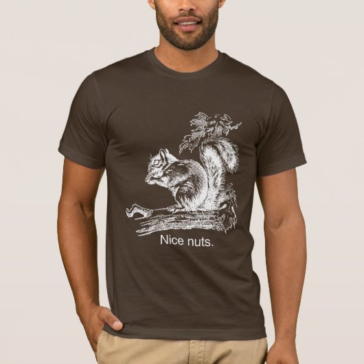 NICE NUTS - WHITE -.png Tシャツ (正面)