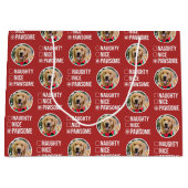 Nice Pawsomeいけな Christmas List, Dog Photo ラージペーパーバッグ (正面)
