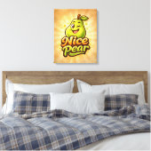 Nice Pear - Feelin Fruity - Foodie Fiends キャンバスプリント (インサイチュ (寝室))
