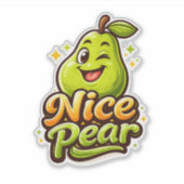 Nice Pear - Feelin Fruity - Foodie Fiends シール (正面)