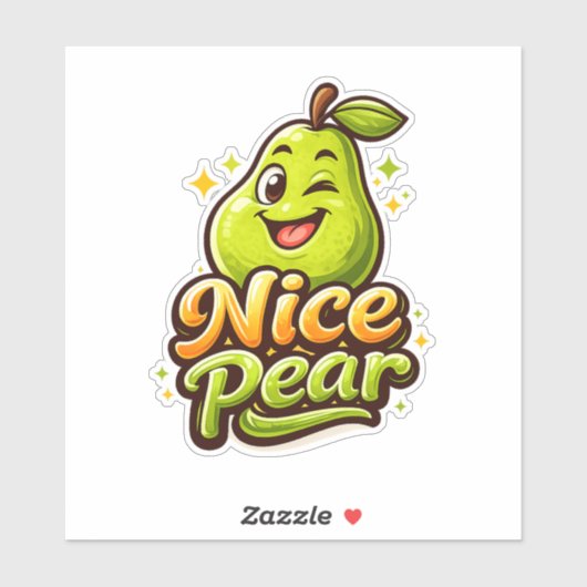 Nice Pear - Feelin Fruity - Foodie Fiends シール (シート)
