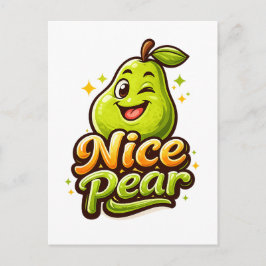 Nice Pear - Feelin Fruity - Foodie Fiends ポストカード