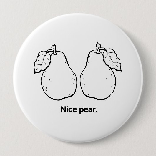 NICE PEAR -.png 缶バッジ (正面)