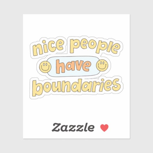 Nice people have boundaries シール (シート)