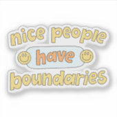 Nice people have boundaries シール (正面)