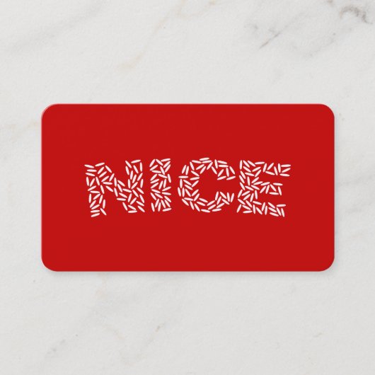 Nice Rice 名刺 (正面)