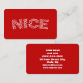 Nice Rice 名刺 (正面/裏面)