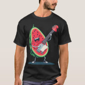 Nice Rock Melon Outfit With Cool Electric Guitar C Tシャツ (正面)
