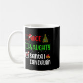 Nice Santaいけな I Can Explain Christmas List Ho コーヒーマグカップ (左)