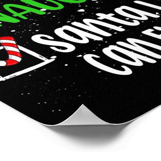 Nice Santaいけな I Can Explain Christmas List Ho ポスター (角)