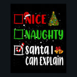 Nice Santaいけな I Can Explain Christmas List Ho ポスター<br><div class="desc">Nice Santaいけな Iはクリスマスリストの休日のクリスマスを説明できる</div>
