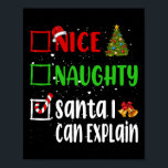 Nice Santaいけな I Can Explain Christmas List Ho ポスター<br><div class="desc">Nice Santaいけな Iはクリスマスリストの休日のクリスマスを説明できる</div>