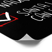 Nice Santaいけな I Can Explain Christmas List Sa ポスター (角)