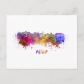 Nice skyline in watercolor ポストカード (正面)