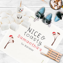Nice S'mores Marshmallows Kids Xmas Birthday Party スタンダードカクテルナプキン