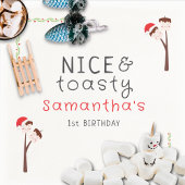 Nice S'mores Marshmallows Kids Xmas Birthday Party スタンダードカクテルナプキン