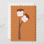 Nice S'mores Marshmallows Kids Xmas Birthday Party 招待状 (裏面)