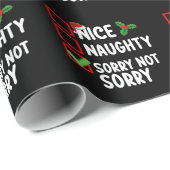 Nice Sorry Not Christmasいけな List Holiday ラッピングペーパー (ロールコーナー)