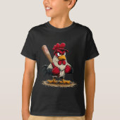 Nice Srt Rooster Look For Baseball And Bat Lovers Tシャツ (正面)