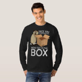 Nice Tryシュレディンガー猫の量子物理学専攻の茶 Tシャツ (正面フル)