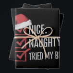 Nice Try いけな My Christmas最高のListクリスマス ラッピングペーパーシート<br><div class="desc">Nice Try いけな My Christmas 最高のListクリスマスSanta Claus</div>