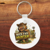 Nice Try Hunter キーホルダー (正面)