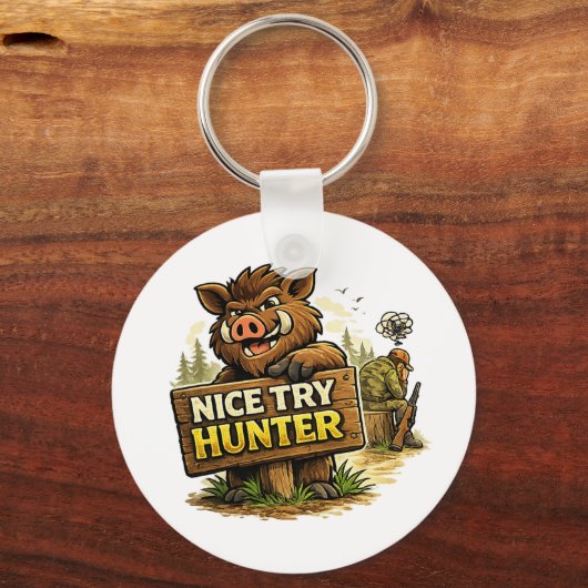 Nice Try Hunter キーホルダー (正面)