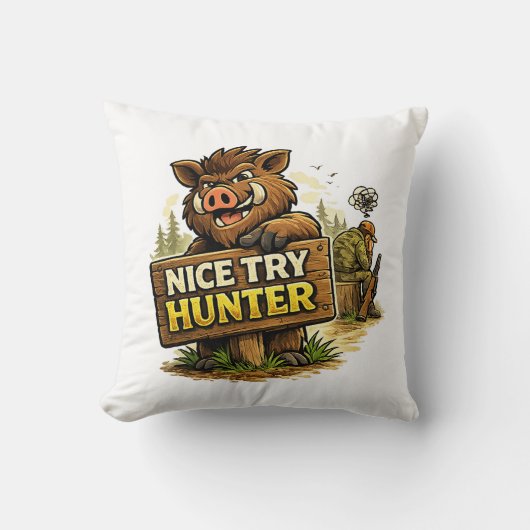 Nice Try Hunter クッション (正面)